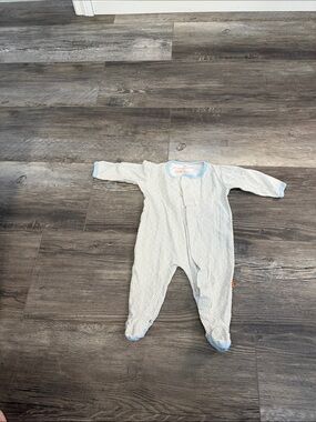 Magnificent Baby Baby One-Piece Footed Sleeper in Light Blue